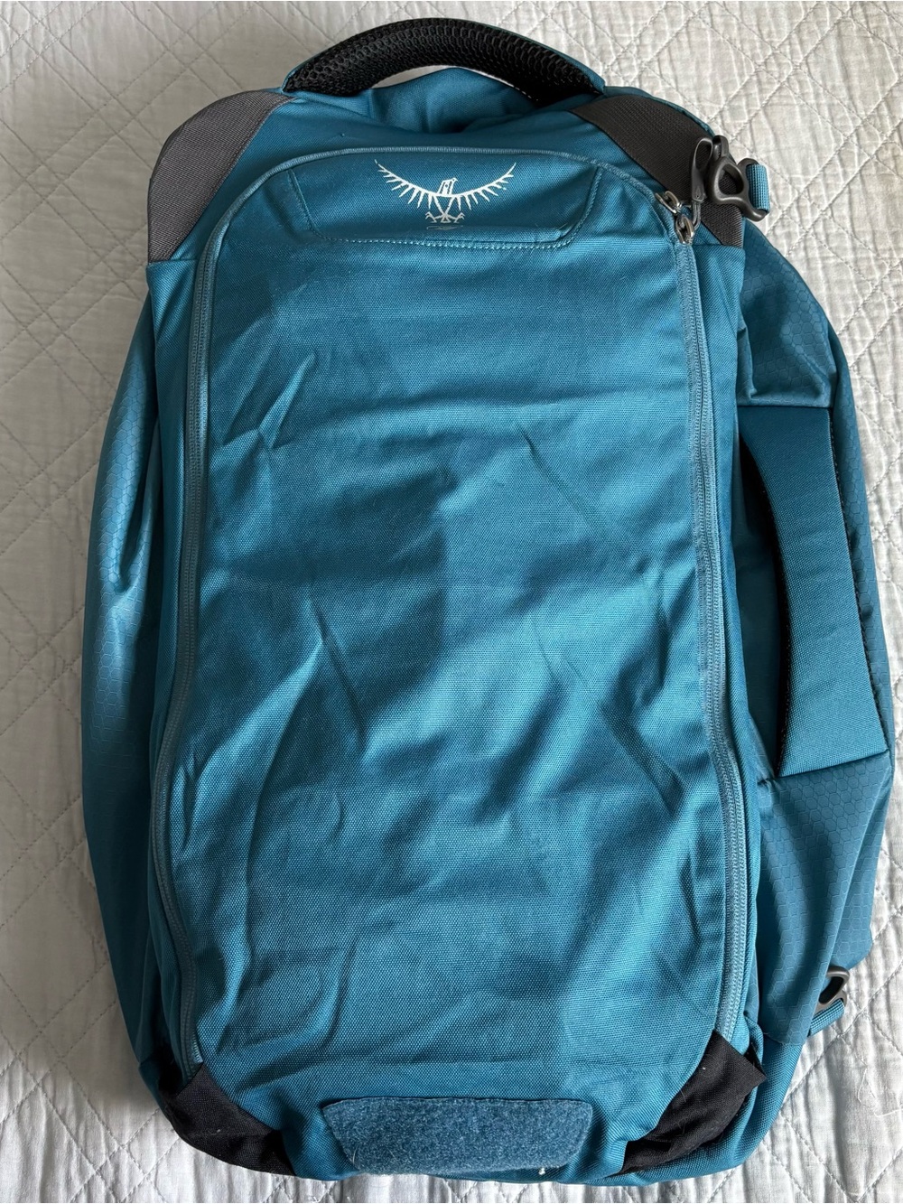 OSPREY Farpoint 40L Blue Travel Backpack Carry On - Picture 4 of 7